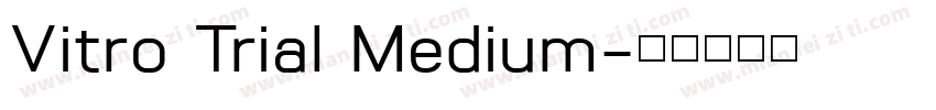 Vitro Trial Medium字体转换